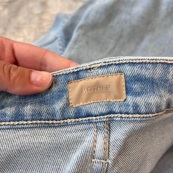 MOTHER The Private Double Pocket Skimp Straight Leg Jeans Tea Time NWOT - Picture 12 of 16